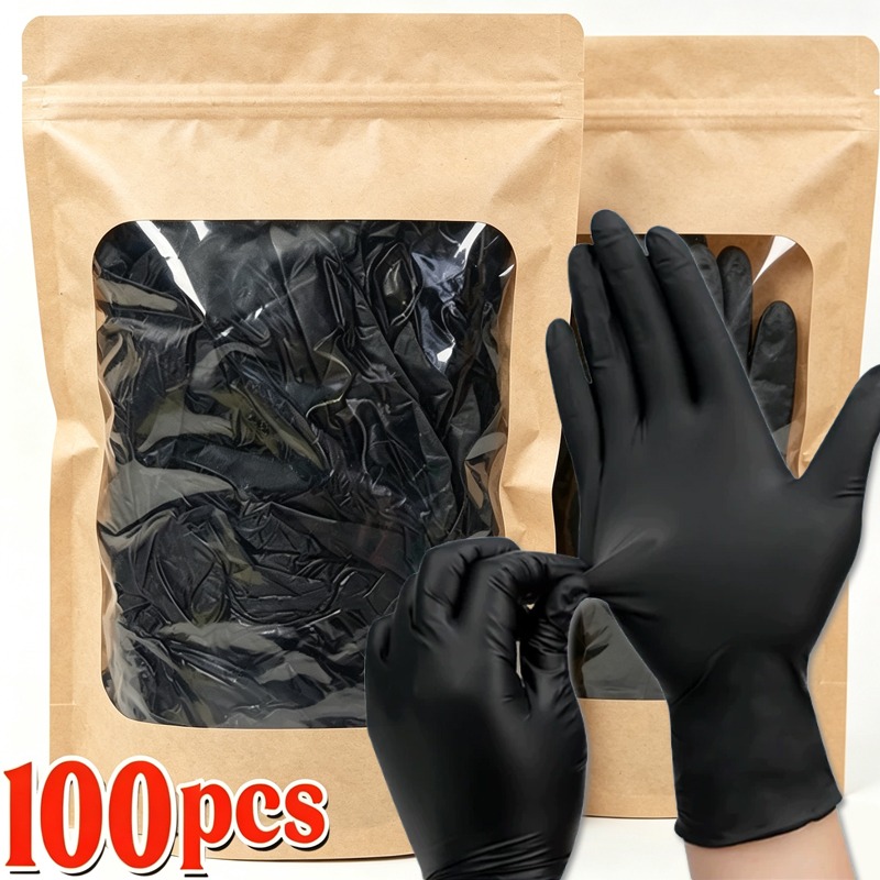 1/100 szt. Jednorazowe czarne  – Latex Disposable Glove recenzja i cena